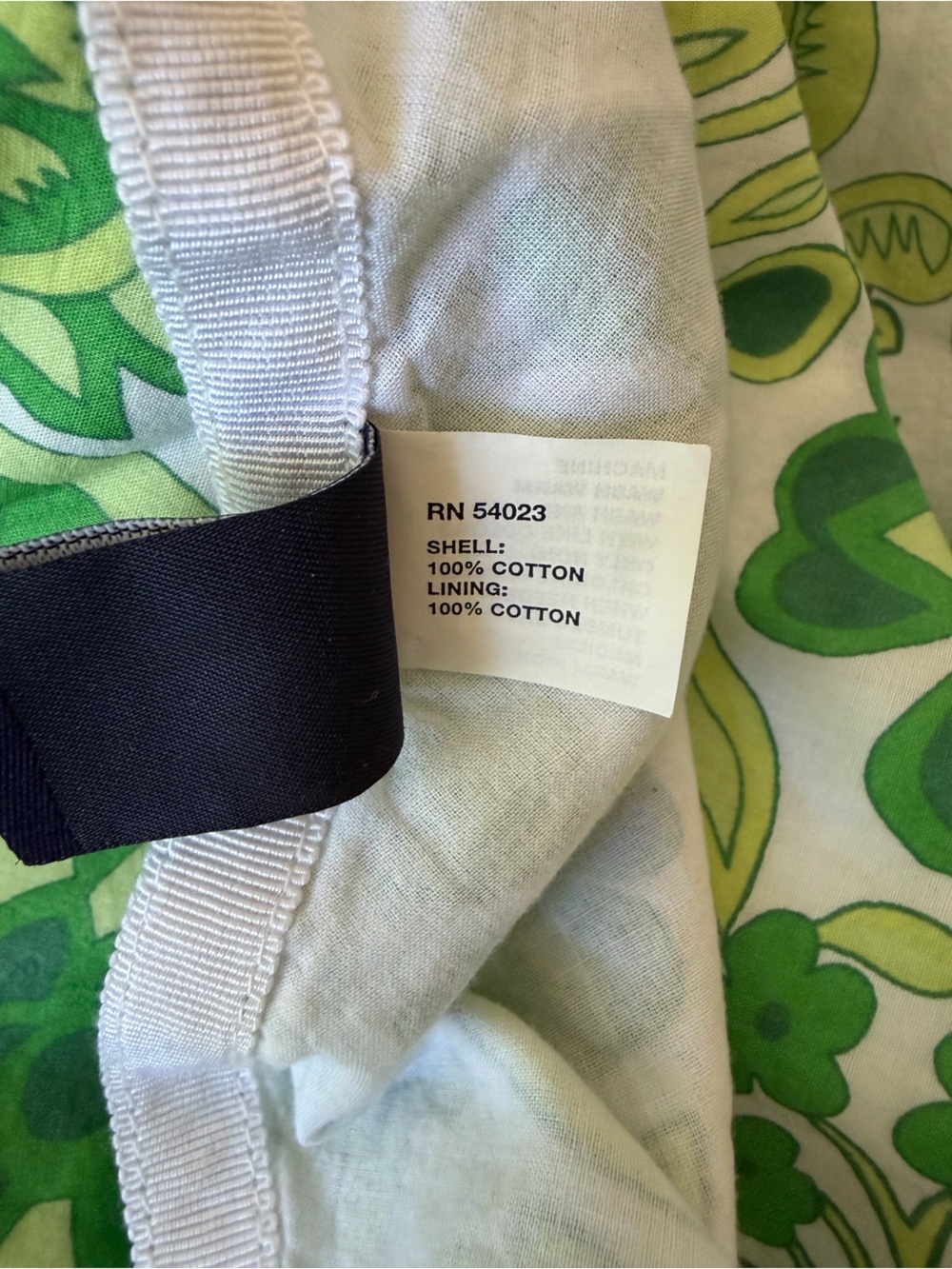 Gap 100% Cotton Green Floral A Line Skirt Size 8 - Picture 5 of 5
